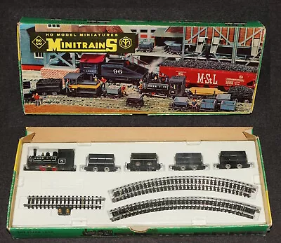 Train Roco Minitrains 3067 Narrow HO Gauge N Scale Steam Loco 4 Cars MIB • $89.95