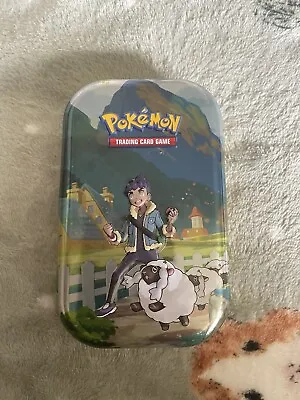 EMPTY Pokemon Mini Tin - Wooloo & Hop - With Character Card & Sticker • $2.53