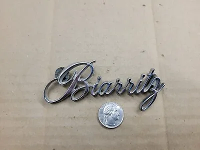 Cadillac OEM Eldorado Biarritz Chrome 4 5/8  Vintage Script Emblem Badge Logo • $28.99