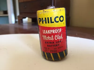 Vintage Philco Flashlight Battery D Cell  1950s • $20