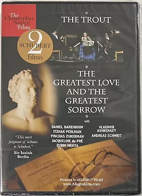 Schubert: The Trout/The Greatest Love And The Greatest Sorrow DVD (2012) - New • £27.50