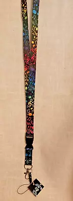 Music Note Lanyard Id Badge Holder-multicolor • $3.99