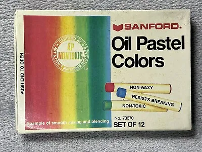 Vintage Oil Pastel Colors Sanford  73370 Set Of 12 • $15.99