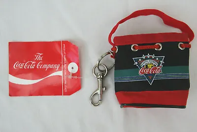 £8 • Buy Vintage 1990 Coca Cola Collectable Key Ring Bag  
