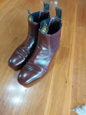 Rm Williams Bootsmens 5 Or Ladies 7.5mid Brown leather Soles • $130