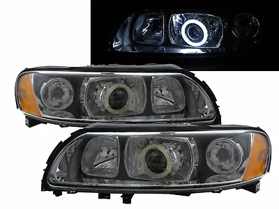 V70/XC70 MK2 2004-2007 Wagon 5D COB Projector Headlight Black For VOLVO LHD • $962.79