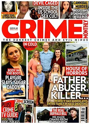 £3.99 • Buy Crime Monthly Magazine Issue 49 April 2023 True Crime Twitter Monster