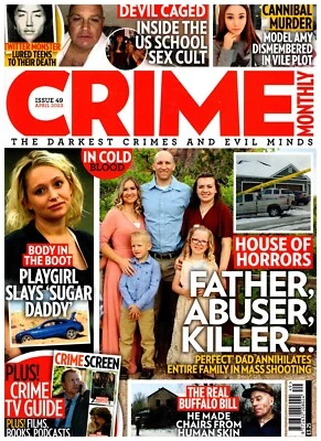 £3.99 • Buy Crime Monthly Magazine Issue 49 April 2023 True Crime Twitter Monster
