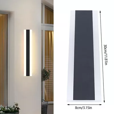 LED Wall Light Sconce Outdoor Modern Waterproof Lamp Exterior Lights Long Strip • $24.70