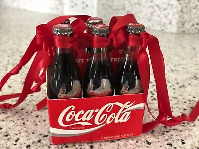 Coca-Cola Miniature Christmas Six Pack Bottles  3 . 1992 • $35