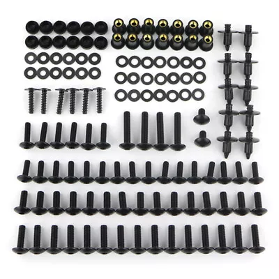 Fairing Bolt Screws Kit Fit For Kawasaki Ninja ZX 9R Ninja ZX 10R ZX 12R Black • $43.35