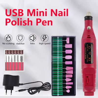 Electric Nail Drill Professional Machine Manicure Pedicure Portable Nail File UK • £10.99