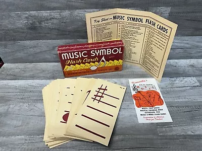 Music Symbols Flash Cards 1960’s VINTAGE KENWORTHY EDUCATIONAL SERVICE • $15.15