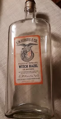 $17 • Buy Boston Ma. Witch Hazel Apothecary Bottle Quart  E M Heustis & Co.  Antique