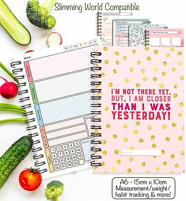 £4.12 • Buy Food Diary Diet Journal Slimming World Compatible Weight Loss Tracker A6 PLANNER