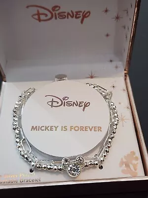 Disney Mickey Mouse Silver Plated Bracelet • $45.99