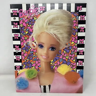 VTG Barbie Folder 3 Ring Pocket Folder School Paper New • $11.99