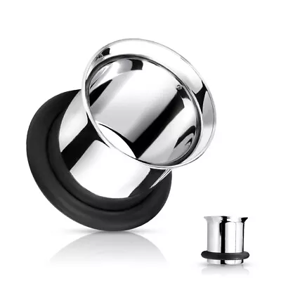 £3.97 • Buy 1x Steel Single Flare Flesh Tunnel - Ear Plug - Expander Stretcher 7mm, 9mm 11mm