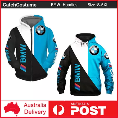 $35.99 • Buy NEW BMW  3D Printed Hoodie Hoody Hooded Sweatshirt Jumper Pullover