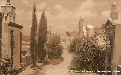 Vintage Postcard 1910's View Of El Cementerio Matamoros Tamaulipas RPPC MX Photo • $11.98