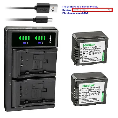 Kastar Battery LTD2 Charger For Panasonic VW-VBG070 VW-VBG070-K VW-VBG070PPK • $9.99