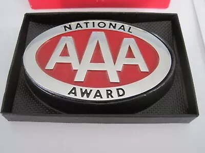 Vintage Triple AAA National Award License Plate Topper 1960s Badge Emblem W/ Box • $55.99
