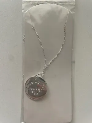 Circle Silver Necklace Jewelry New • $0.99