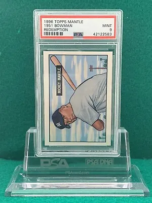 1996 Topps Mickey Mantle Redemption (1951 Bowman) PSA 9 MINT  (New York Yankees) • $110