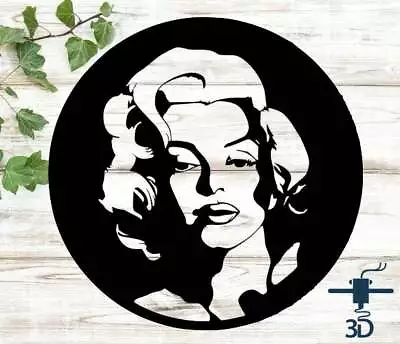 Marilyn Monroe Art 3D Printed Wall Sign • $12.95