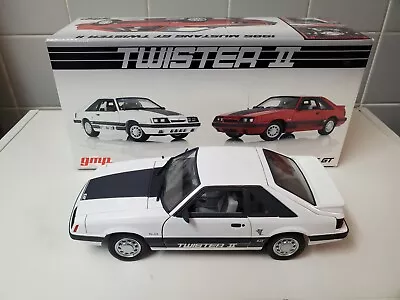 GMP 1985 Ford Mustang GT 5.0 Twister II Oxford White 1/18 Diecast Model Car • $550