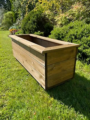 £59.99 • Buy Trough Rectangle Wooden Garden Planter Extra Deep Large Raised Quality Planter