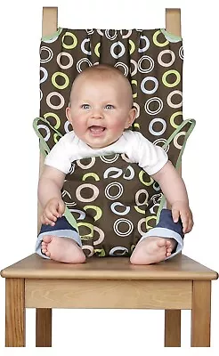 £11.99 • Buy Totseat Mobiseat Fabric Travel Portable Highchair Wrap Baby 8-30mth Choc Circles