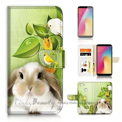 ( For Oppo A73 ) Flip Wallet Case Cover P21749 Cute Rabbit • $12.99