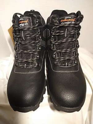 Weatherproof Vintage Men's Hiker Faux-Leather Black Boots Size 12M Work Boots  • $18