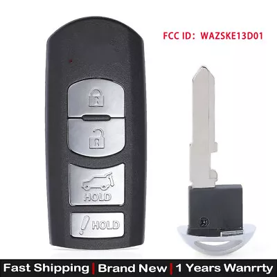 Smart Card Remote Key Fob For Mazda CX-5 CX-9 2016-2019 WAZSKE13D01 Unlocked • $19.89