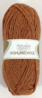 ELANN Peruvian Highland Wool Yarn Harvest Heather #744 Orange 109 Yds Skein  • $9.99