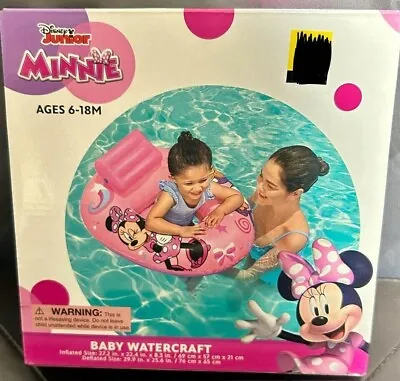 Disney Junior Minnie Mouse Baby Watercraft Inflatable Float Seat Pool Ages 6-18M • $7.50