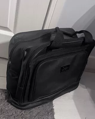 BLACK LEATHER MULTIFUNCTION LAPTOP MESSENGER Travel BAG • £10