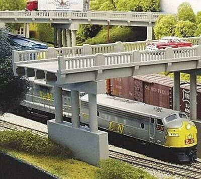 Rix Early 50' Highway Overpass W/ Pier - Model Railroad Bridge Kit - N Scale • $14.04