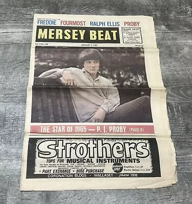 1965 Mersey Beat ~P.J. Proby ~ Clayton Squares ~ Liverpool England • $25