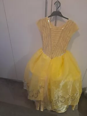 £10 • Buy Disney Yellow Princess Belle Hooped Dress Costume Age  9_10 Years Worn Once