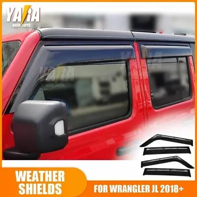 For Jeep Wrangler JL 2018+ INJ Weathershield Weather Shield Window Visor Luxury • $75