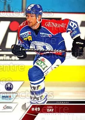 2011-12 Erste Bank Eishockey Liga EBEL #108 Greg Day • $1.46