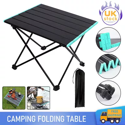 Outdoor Portable Folding Table Aluminium Alloy Camping Party Picnic W/ Carry Bag • £11.99