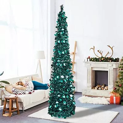 5Ft Pop Up Christmas Tree Decoration Small Artificial Pencil Tree For Home Decor • $52.30