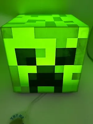 Minecraft Mojang Creeper Night Light Cube Table Desk Mood Light Room Decor 5  • $12
