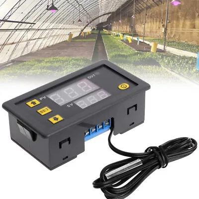 £4.79 • Buy 12V/110-220V Digital Temperature Controller Switch Probe Thermostat Control New
