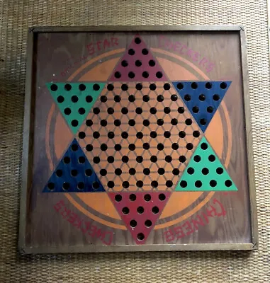 $18 • Buy Vintage Star Chinese Checkers Board
