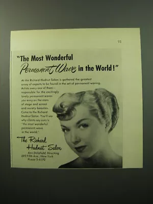 1950 The Richard Hudnut Salon Advertisement - The Most Wonderful Permanent Wave • $19.99