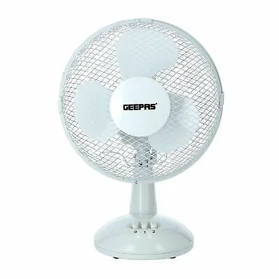 £13.99 • Buy Desk Fan 9 Inch Oscillating Portable Rotating Cooling 2 Speed Home Office Static